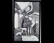 Signora con gatto bianco e nero / Lady with black and white cat