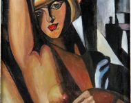 Omaggio a Lempicka - Donna con caschetto biondo2  / Homage to Lempicka - Woman with golden bangs2