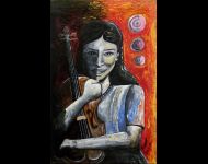 Ragazza con violino / Girl with violin